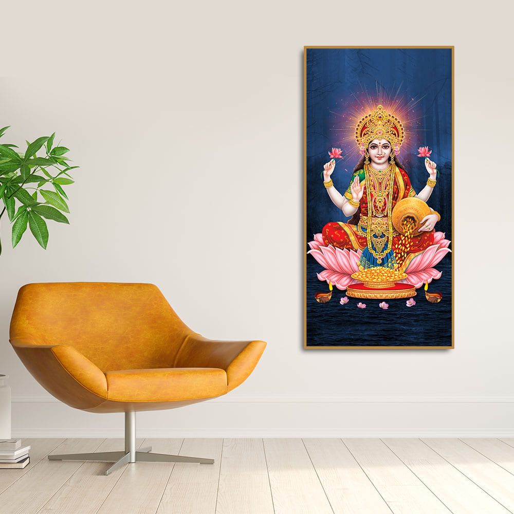 Shree Laxmi Mata Canvas Wall Painting