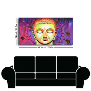 Spiritual Lord Buddha Meditating Canvas Wall Painting