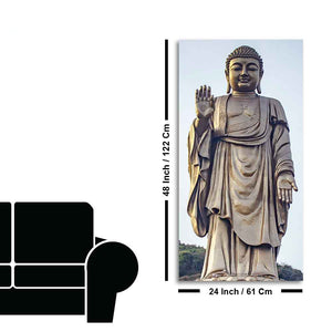 Statue of Gautam Buddha Canvas Wall Painting