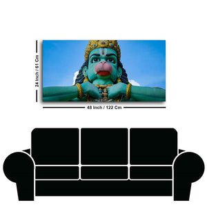 Statue of Lord Hanuman Canvas Wall Painting