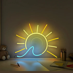 Sun Rising Yellow LED Neon Light