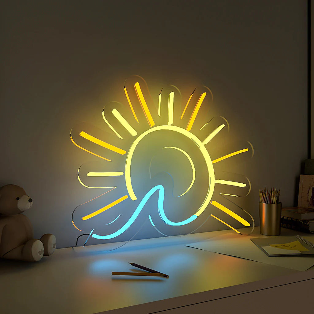 Sun Rising Yellow LED Neon Light