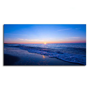 Sunset Sea Horizon Premium Canvas Wall Painting