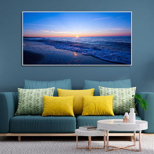 Sunset Sea Horizon Premium Canvas Wall Painting