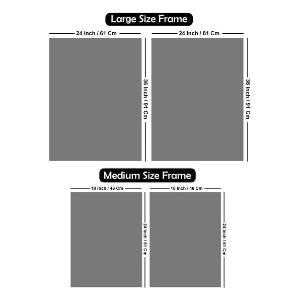 Swirling Golden Abstract Textured Acrylic Art Floating Wall Painting Set of 2