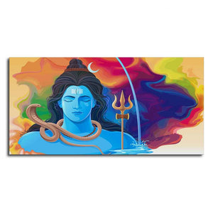 The God of Destruction Lord Shiva Wall Painting