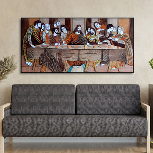 The Last Supper of Christ in Church Canvas Wall Painting