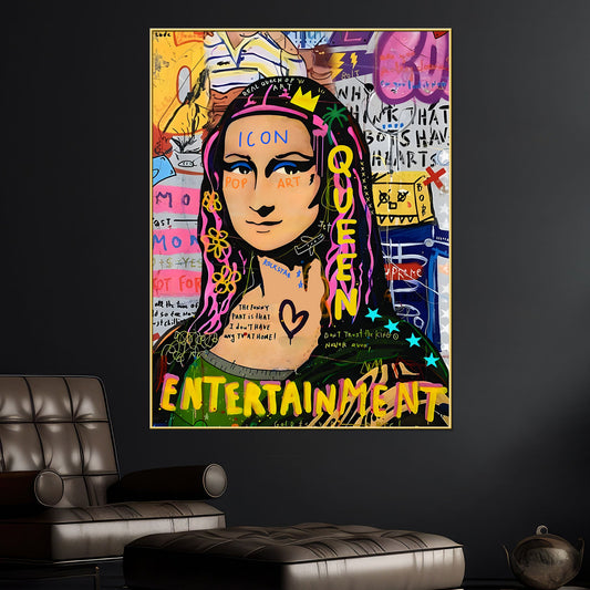 The Modern Mona Cotton Canvas Wall Painting