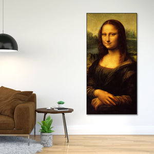 The Mona Lisa Portrait Floating Canvas Wall Art