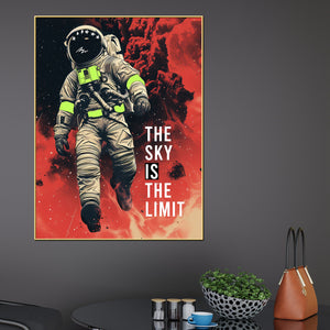 The Sky Is The Limit Cotton Canvas Wall Painting