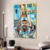 The Wait is Over Messi Cotton Canvas Wall Painting