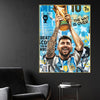 The Wait is Over Messi Cotton Canvas Wall Painting