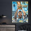 The Wait is Over Messi Cotton Canvas Wall Painting