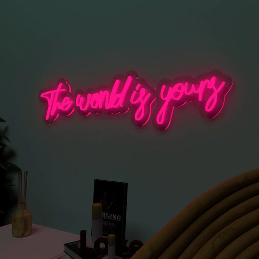 The World is yours Design Neon LED Light