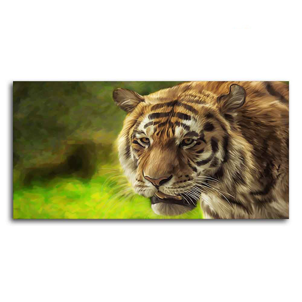 Tiger in Forest Premium Wall Painting