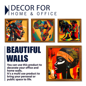 Traditional African Women Premium Art Wall Frame Set of Four