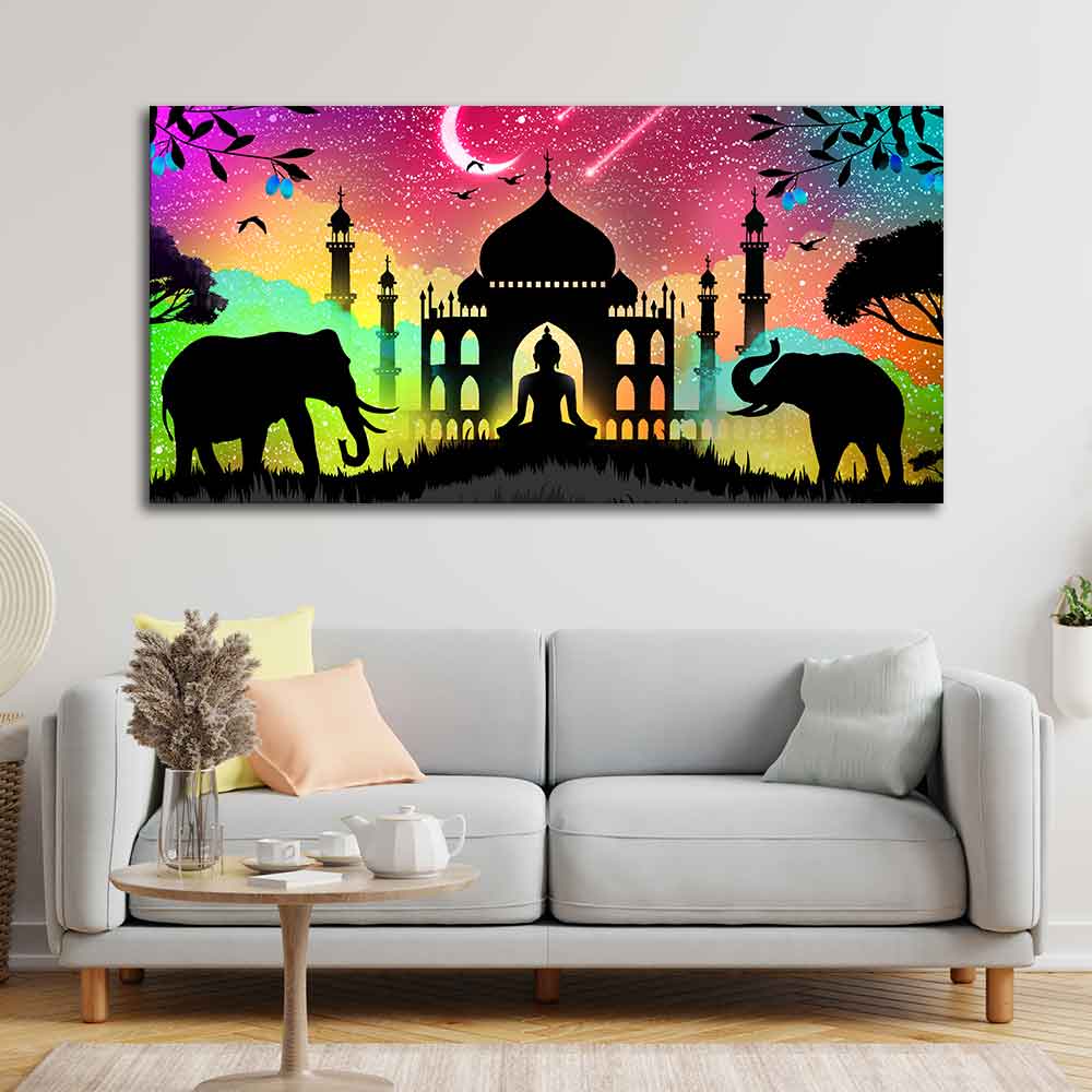 Vector Illustration Art Canvas Wall Painting