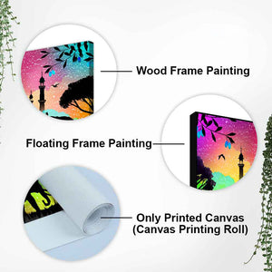 Vector Illustration Art Canvas Wall Painting