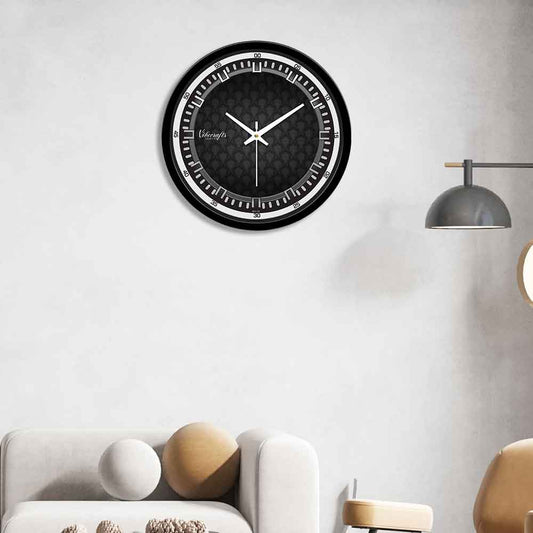 Black wall clock