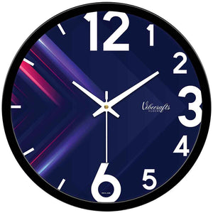 3D Blue Arrow Wall Clock