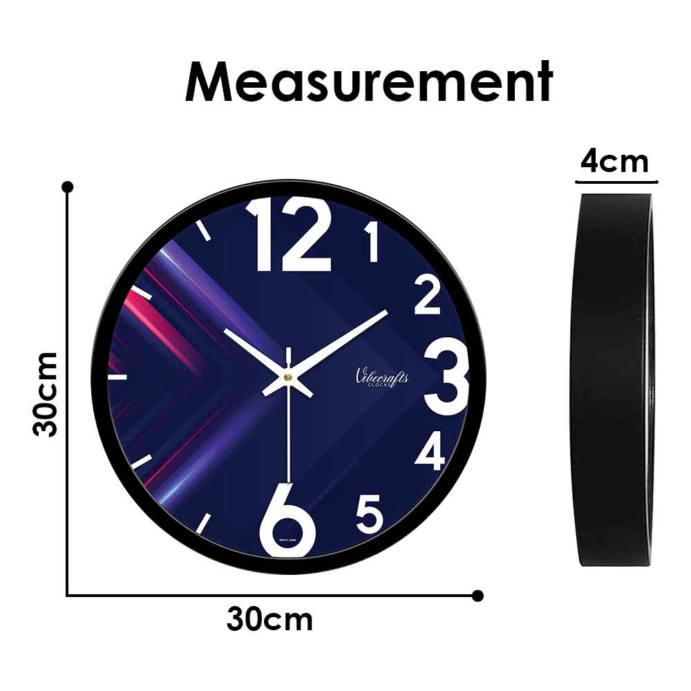 3D Blue Colour Clock