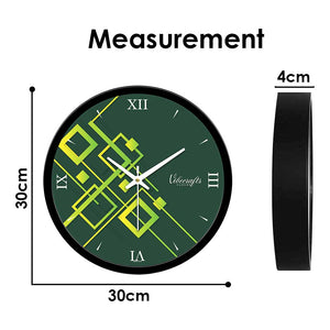 Green Colour Wall Clock