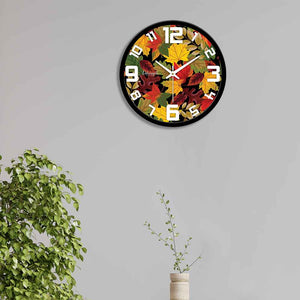 Leaf Designer Wall Clock