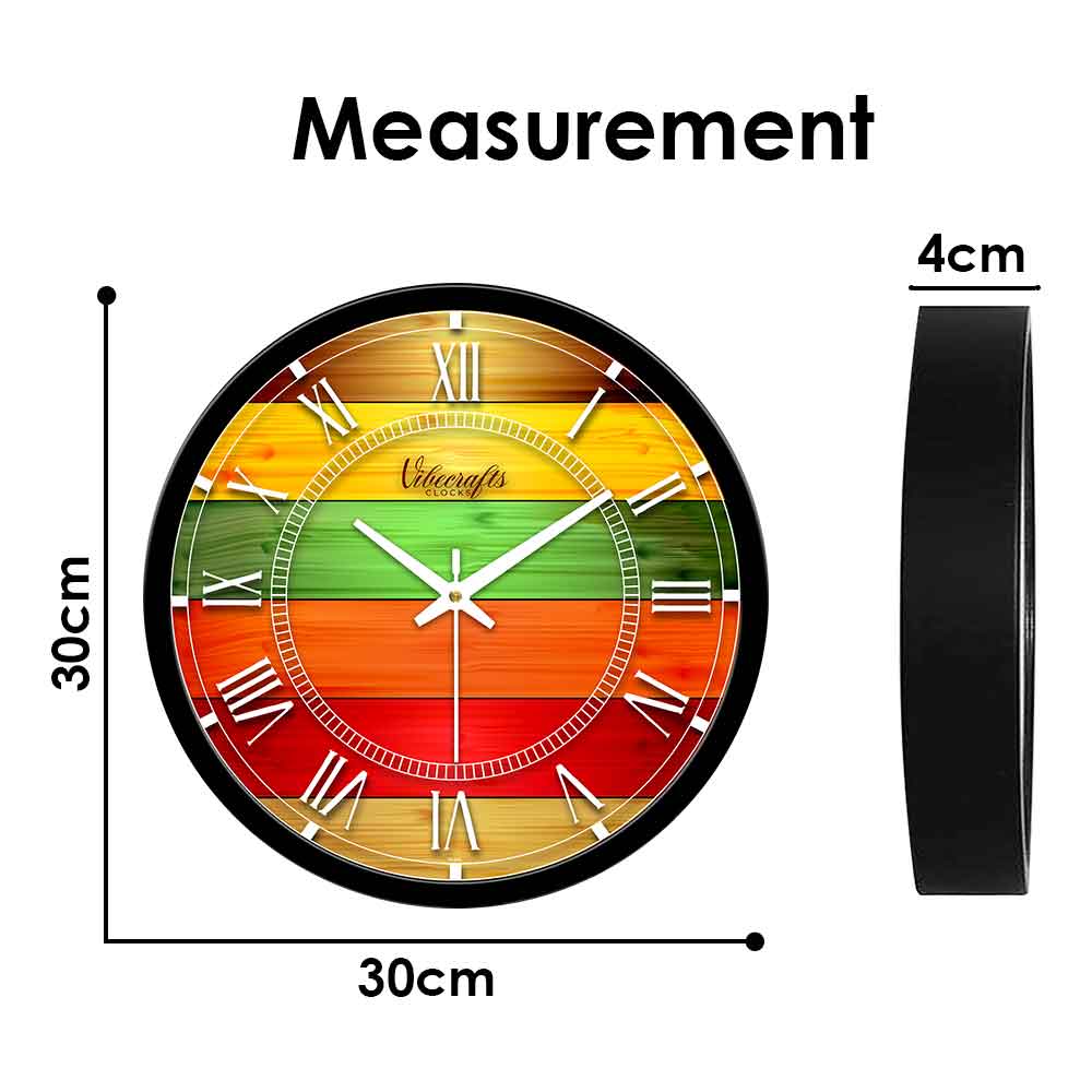 Green Colour Wall Clock