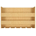 Wall Mounted Mini Bar Shelf in Light Oak Finish