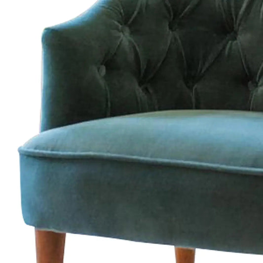 Sea Green Velvet Sofa Lounge Chair