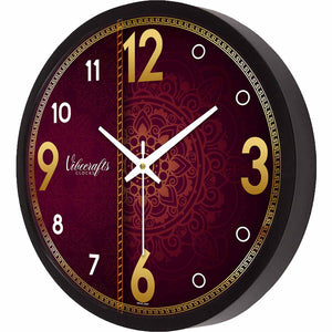 Beautiful Brown & Golden Colour Wall Clock