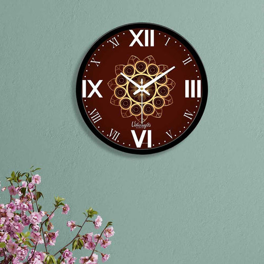 Beautiful Flower Pattern Wall Clock