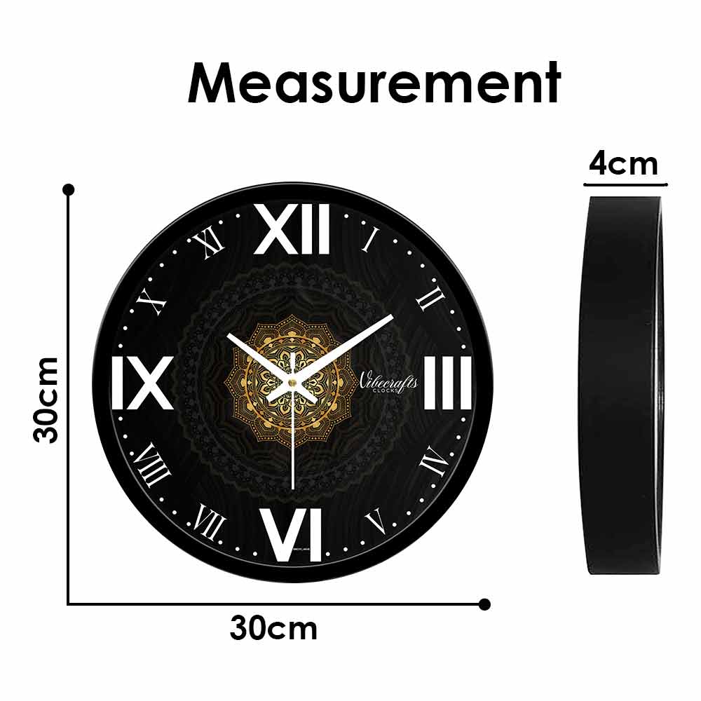 Golden Art Designer Wall Clock