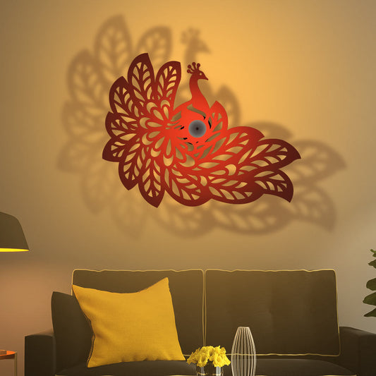 Beautiful Peacock Design Shadow Lamp