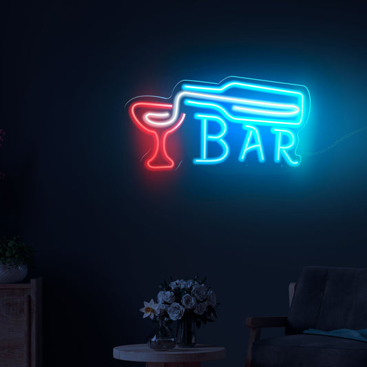  Wine Bottle Neon Sign LED Light