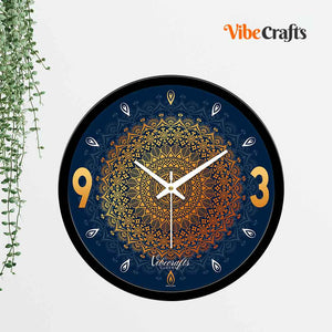  Golden Mandala Designer Wall Clock