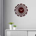 Wheel Shape Designer Wooden Wall Clock