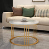 Home Decor Designer Tethered Iron Stand Coffee Table Set of 2 