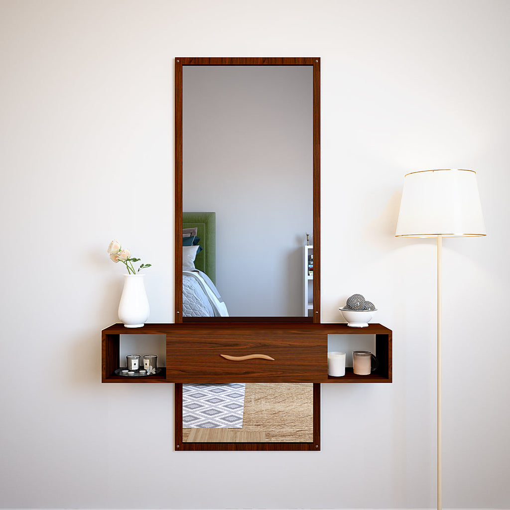 Classic Modern Premium Wooden Dressing Table Mirror Homcraft