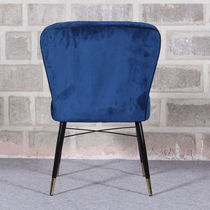 Velvet & Iron Dining Accent Chair