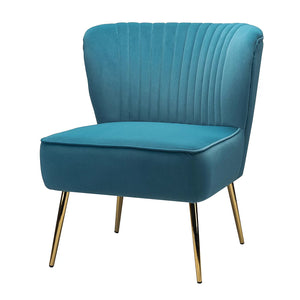 Blue Velvet Lounge Chair