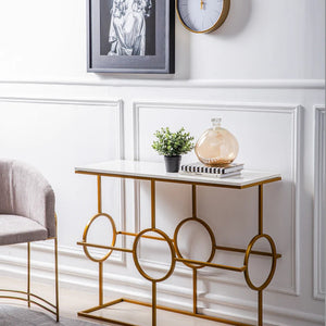  Console Table in Geometric Pattern Design