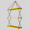  Wall Hanging Planter Shelf (Yellow Color)