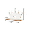Royality Wooden Wall Mounted Shelf Set of Four with White Finish