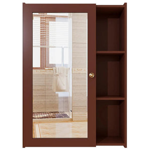 Designer Rectengular Shaped Wooden Bathroom Mirror Cabinet