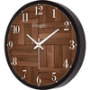 Wooden Pattern Printed Wall Clock