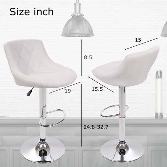 White Comfy Leatherette Style Long Chair