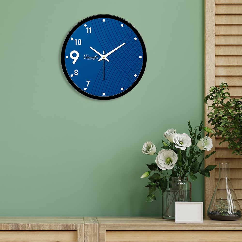 Blue Wall Clock