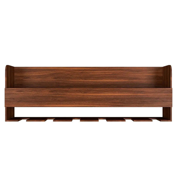 Design Mini Bar Shelf in Walnut Finish