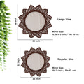  Modern Decorative Round Wooden Wall Mirror